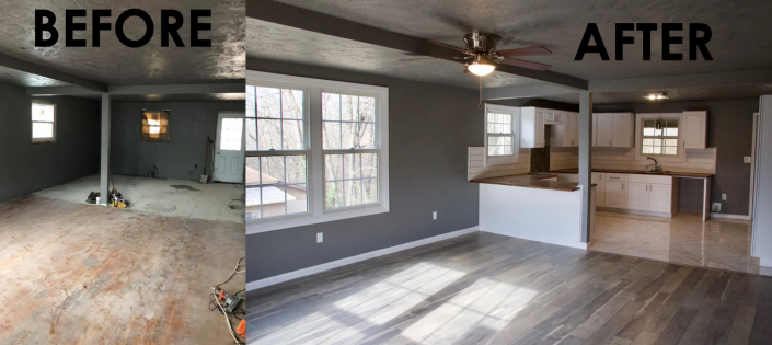 Kitchen and Living Remodel 